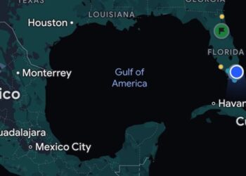Google Maps cambia el nombre del Golfo de México por Golfo de América a pedido de Trump