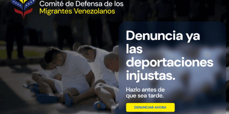 Sitio Web del gobierno venezolano para la denuncia sobre deportaciones de venezolanos en los Estados Unidos-Captura Venprensa