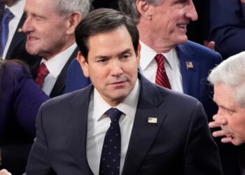 El secretario de Estado Marco Rubio llega antes de que el presidente Donald Trump se dirija a una sesión conjunta del Congreso en el Capitolio en Washington, el martes 4 de marzo de 2025.