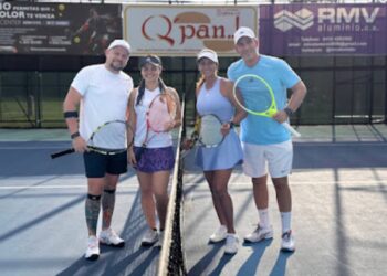 Finalistas del doble Mixto suma 10-11 William Coronel y Stephie Guadarrama/ Yosmar Villanueva y Genco Russo Imagen: Gabriel Giampaoletti