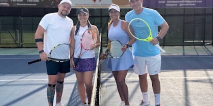 Finalistas del doble Mixto suma 10-11 William Coronel y Stephie Guadarrama/ Yosmar Villanueva y Genco Russo Imagen: Gabriel Giampaoletti