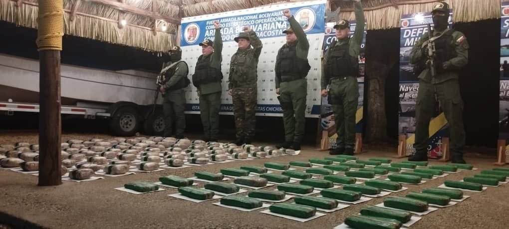 Militares de la Fuerza Armada Nacional Bolivariana (FANB) incautaron 95 kilos de marihuana este martes 22 de noviembre durante operativo en el parque nacional Morrocoy del estado Falcón,