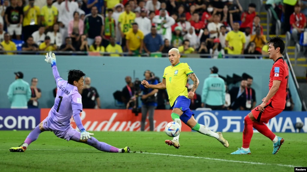 Brasil aplasta 4-1 a Corea del Sur y pasa a cuartos de final