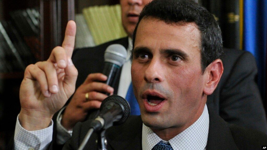 Capriles Radonski exige a Estados Unidos desbloqueo de fondos venezolanos