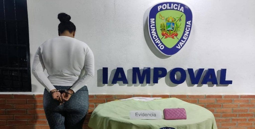 PoliValencia aprehendió a una mujer  carterista que azotaba el sur de la capital carabobeña