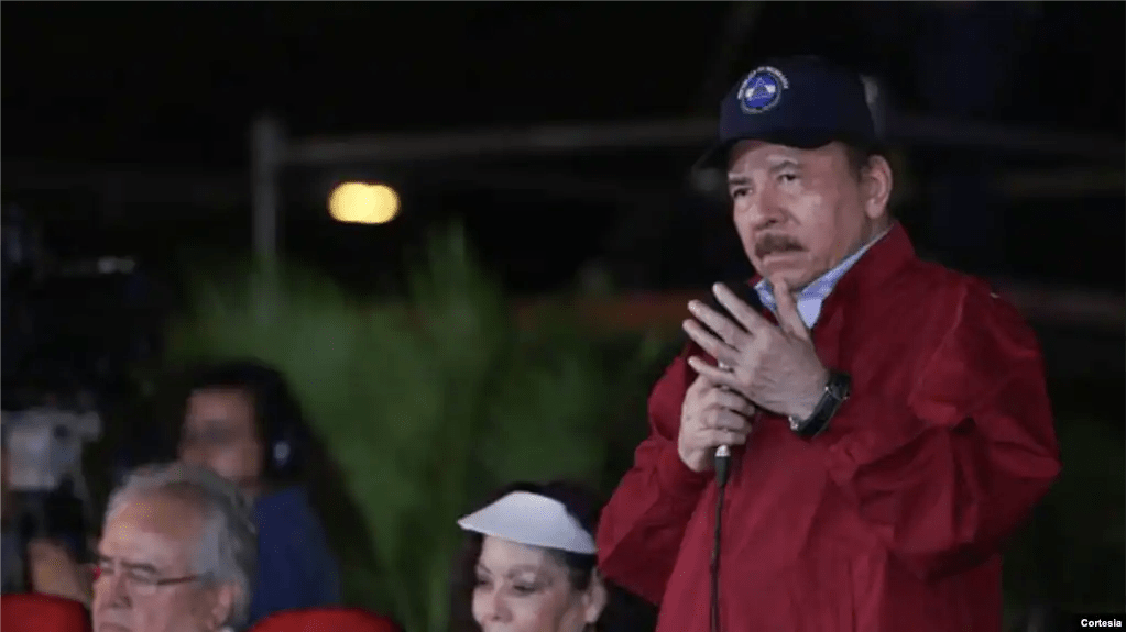 Daniel Ortega en un discurso este martes en donde arremetió contra la Iglesia católica. [Foto: Presidencia de Nicaragua]