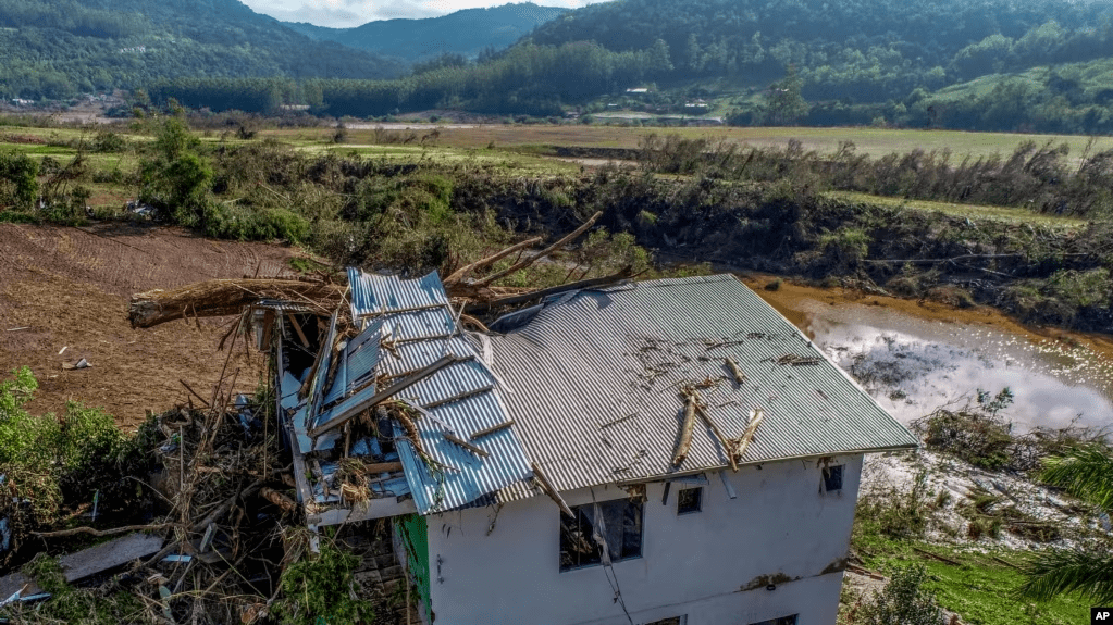 Las inundaciones en Mucum, estado de Rio Grande do Sul, Brasil, el 6 de septiembre de 2023.