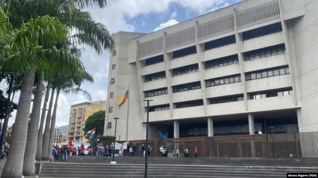 Fachada del Tribunal Supremo de Justicia de Venezuela en Caracas.