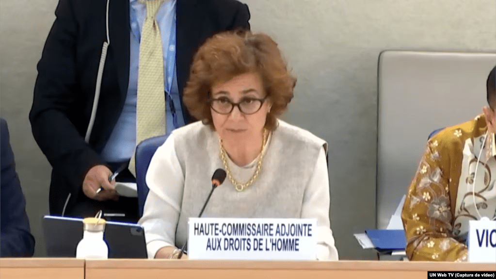 Nada Al-Nashif, Alta Comisionada adjunta para los DDHH de la Organización de Naciones Unidas (ACNUDH).